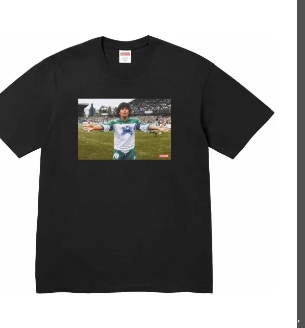 TEE round Maradora character jersey MARADONA tee WEEK1 neck T-shirt short SS24 sleeved 0709